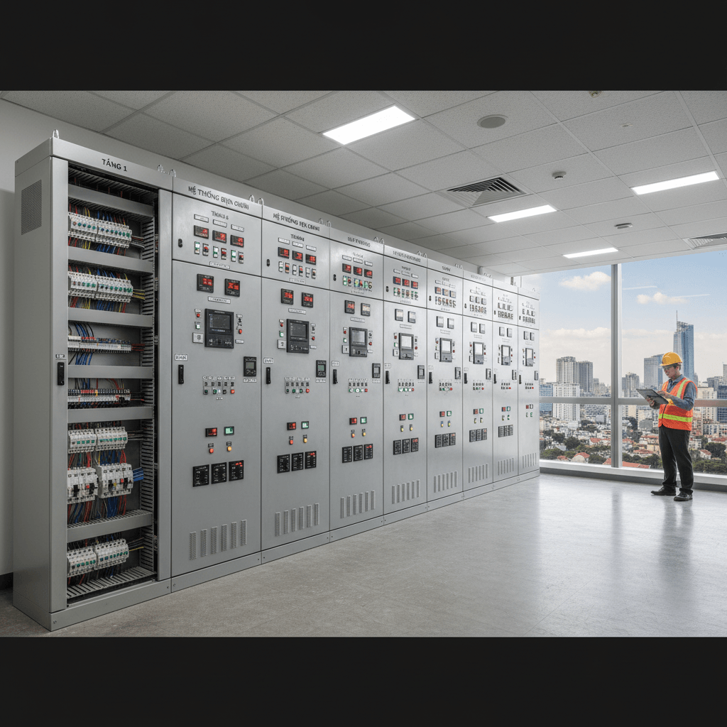 Tủ điện tổng tòa nhà văn phòng 12 tầng tại Quận 1 TP.HCM