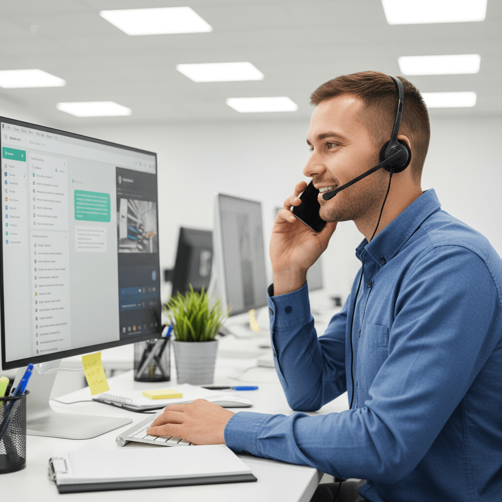Kỹ thuật viên LTQ hỗ trợ khách hàng qua hotline và Zalo
